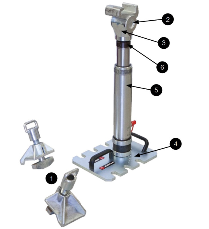 Гидравлический цилиндр 20 тон на шарнирной опоре 