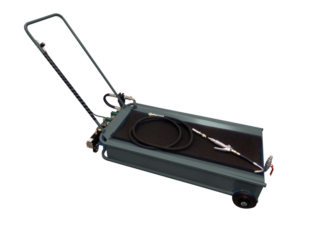 Поддон подкатной 80 л с пневмоопорожнением, встроенный насос, макс. давление воздуха 1,0 МПа