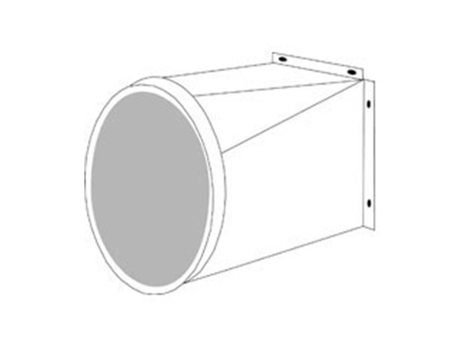 Патрубок выходной для вентилятора системы отвода выхлопных газов диаметра 250 мм 84330