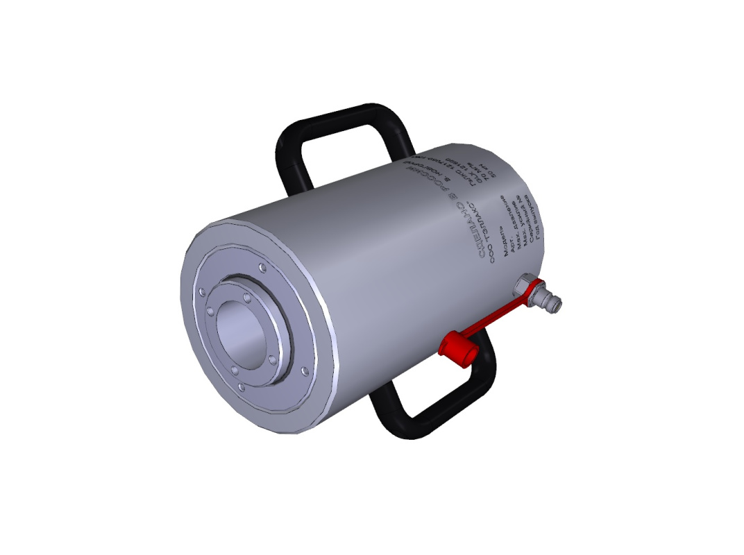 Гидроцилиндр с полым штоком, усилие 52 т, 70 МПа