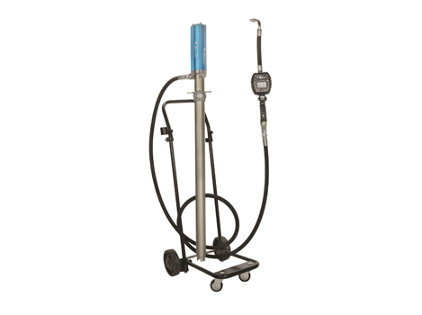 Комплект для раздачи масла передвижной под бочки 60 л., с насосом 3:1,шлангом 3м.х1/2" , с раздаточным пистолетом с цифровым расходомером и тележкой  