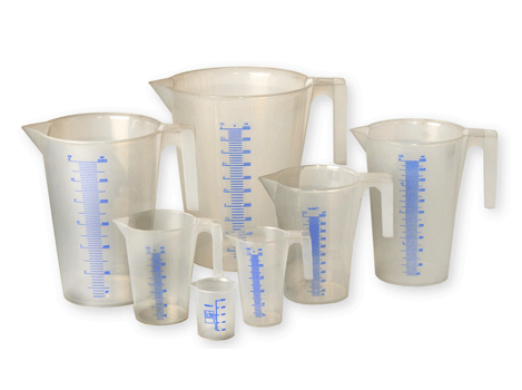 Емкость мерная, комплект из 7 емкостей. Объём 	0,1 -> 5,0 л 
