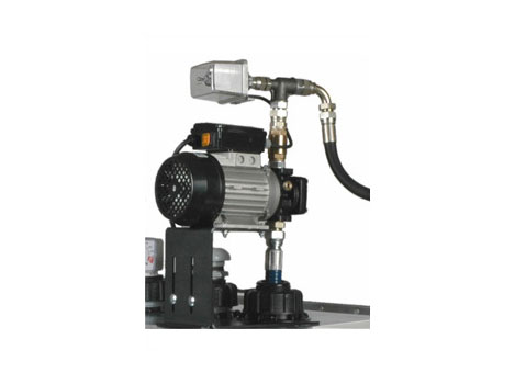 Комплект насоса с электроприводом для масла с автоматикой (авто вкл 6 бар/выкл 24 бар) для ёмкостей 700/1000л, макс. давл.: 2,4 МПа, произв-сть: 10л/мин; 220В; 780 Вт.; 50Гц; 1450 об/мин; IP44