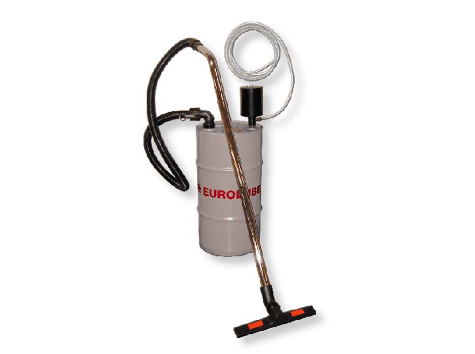 Насос вакуумный Eurovac для сбора жидкостей, без бочки, шланг 2,5 м., 0,6 МПа, вход воздуха 1/4", расход воздуха 300-1000 л.