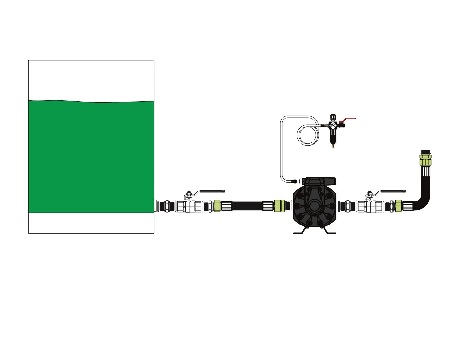 Комплект монтажный для диафрагменного насоса 22330,крепление на полу,с фильтром-регулятором воздуха