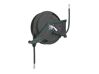Катушка открытая с шлангом для раздачи масла, композитный барабан, шланг 10 м. х 1/2"; 7,5 МПа; вх/вых 1/2"