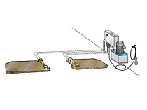 Детектор люфта в сочленениях рулевого механизма и подвески для грузовых автомобилей, установка на яму и ровный пол нагрузка 20 тонн.  Гэллакс 