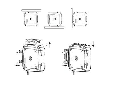 Катушка закрытая серия СRO для воздуха, воды, шланг 10м, вход G1/2", выход  G3/8", 1,5 МПа
