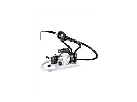 Комплект насоса с электроприводом для масла переносной,для бочек 200л/IBC контейнера 1000 л.; макс. давл.: 1 МПа; произв-ть: 9л/мин; 220В; 600 Вт.; 50Гц; 1450 об/мин; IP44; пистолет для раздачи масла с расходомером цифровым