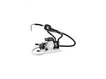 Комплект насоса с электроприводом для масла переносной,для бочек 200л/IBC контейнера 1000 л.; макс. давл.: 1 МПа; произв-ть: 9л/мин; 220В; 600 Вт.; 50Гц; 1450 об/мин; IP44; пистолет для раздачи масла с расходомером цифровым