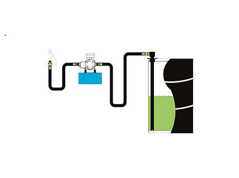 Комплект монтажный для электрического насоса (настен. крепл.) для масла,шланг раздаточн. 1,5м.х3/4",шланг заборн. 2,0 м. с заборн. трубкой 1,0 м.