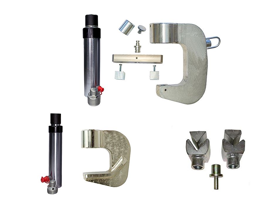 Комплект струбцин гидравлических 10 и 20 тонн