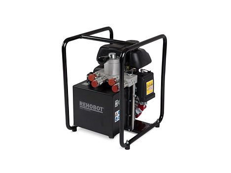 Насос гидравлический с бензиновым приводом (80МПа, 2100см3, 4-тактный, 1,8кВт, под 1 инструмент)