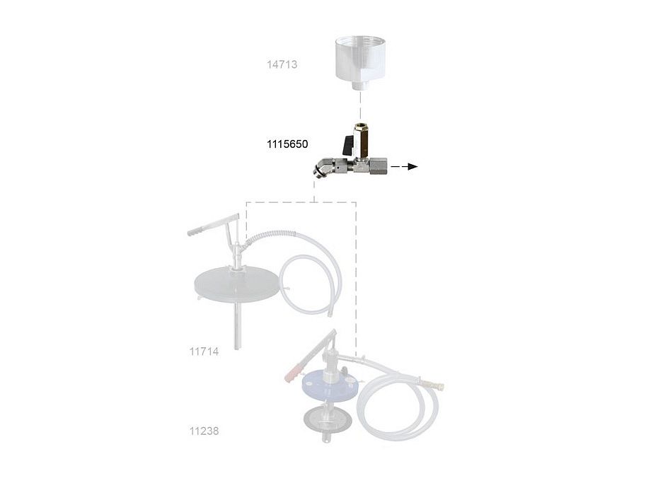Комплект Т-образных переходников для насосов наполнения 
