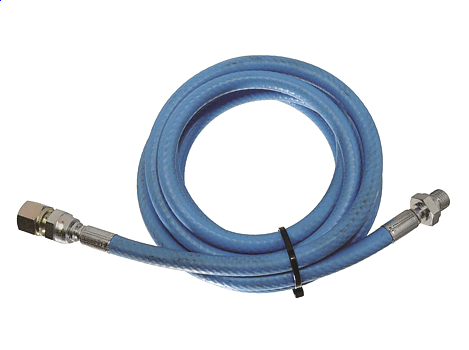 Шланг дренажный, для сброса масла c предохранительного клапана в бочку, с фитингами папа G 1/4", мама G 1/8", диаметр 1/4", длина 3 м.