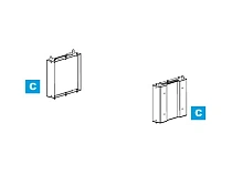 Комплект проставок для увеличения высоты стоек 92150 и 92152 на 500 мм