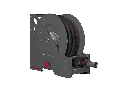 Катушка открытая для раздачи масла, высокой производительности, цельнометаллическая; шланг 15 м. х 1-1/2"; 2 МПа