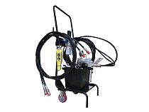 Насосная станция гидравлическая, пневматический привод, 4 выхода, с пультом ДУ, 70 МПа, 9200 см3