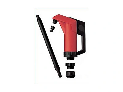 Насос ручной рычажный для бочек 60-205 л., производительность 0,33 л. за ход штока, телескопическая труба L=400-915 мм., цвет: красный