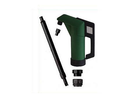 Насос ручной рычажный  для бочек, прокладки Viton, цвет зелёный, производительность 0,33 л на ход штока, труба L=400-915 мм., для 60-200 л