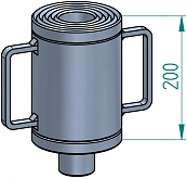 Удлинитель, 200 мм, 150 т, для моделей M100/72 и M150/90