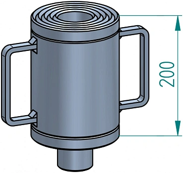 Удлинитель, 200 мм, 150 т, для моделей M100/72 и M150/90