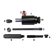 Комплект цилиндра гидравлического на 18 тонн с ударным штоком