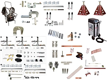 Комплект оборудования для правки рам грузовых автомобилей на анкерных креплениях