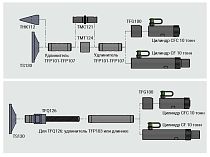 Гидроцилиндр толкающий, усилие 11 т, ход штока 300 мм, высота 474 мм