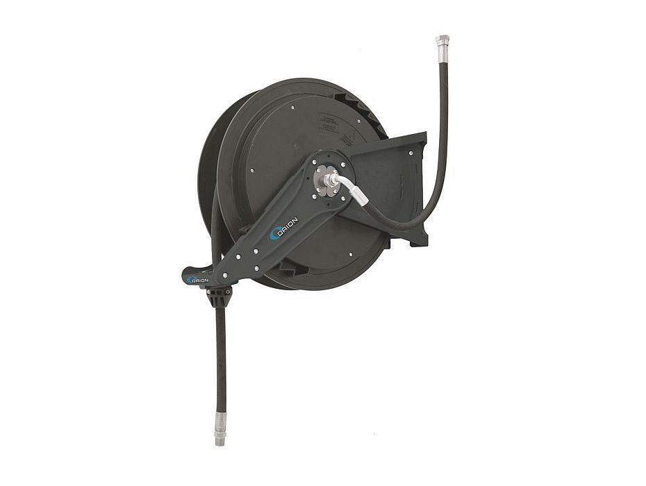 Катушка открытая для раздачи масла,воздуха,воды серии ORS, шланг 15 м, 1/2", присоединение G1/2"(F), макс. рабочее давление 7,5 МПа