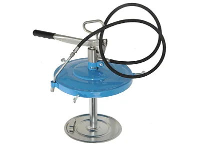 Нагнетатель смазки ручной для бочки Ø 285-330 мм, шланг 1,5 м, производительность 2 г/ход штока, давление макс.: 35 МПа (350 бар)