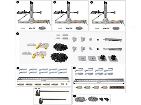 комплект оборудования для правки рам грузовых автомобилей, автобусов, прицепов/полуприцепов Правка рам Гэллакс
