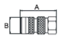 Быстро разъемное соединение гидравлическое, БРС, мама, 300 МПа, защелкивающийся