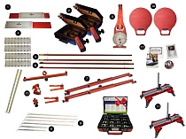 Лазерный стенд измерения схождения, развала, положения осей для коммерческого транспорта, базовый с комплектом регулировочных шайб