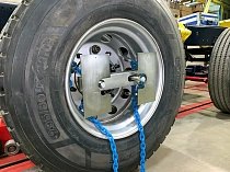 Приспособление для снятия грузовых колёс механическое