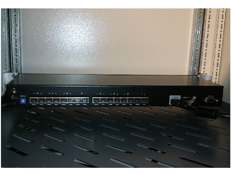 Усилитель-распределитель HDMI сигнала (сплиттер) для шкафа Rittal