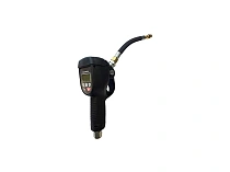 Пистолет для раздачи масла с цифровым расходомером с предустановкой объёма, гибкий носик 90°, автоматический каплеулавливатель, 1/2", 5МПа; 15 л./мин.