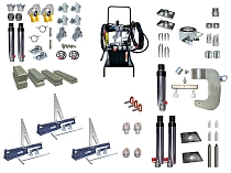 Комплект "ЭКОНОМ" силового оборудования для правки рам грузовиков