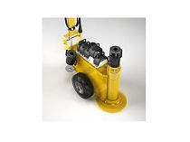 Домкрат пневмогидравлический тяжелого типа для горной промышленности, 100 т (на высоту до 1170 мм)