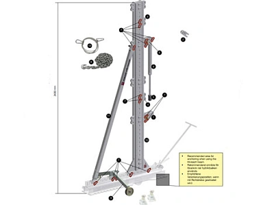 Комплект силовой балки 3430 мм, без основания, для правки кабин правка кабин