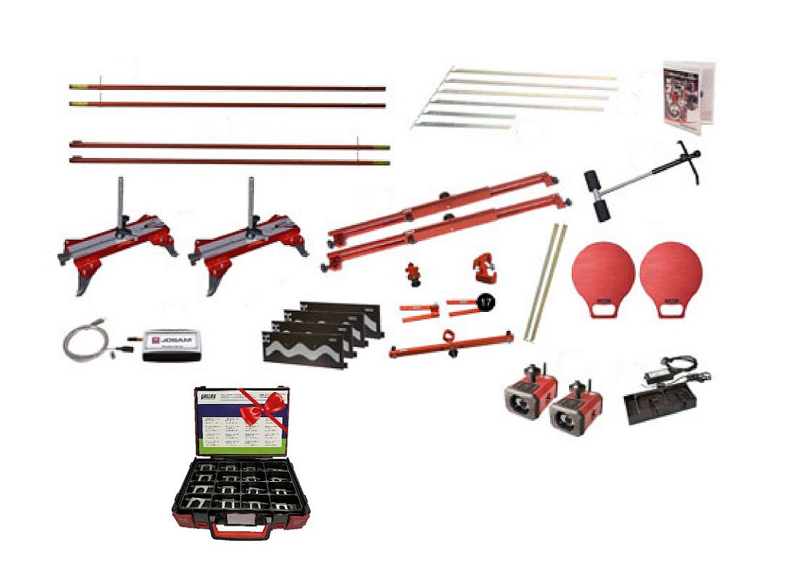 Электронный стенд измерения углов установки колес, положения осей, геометрии рам CamAligner с комплектом регулировочных шайб