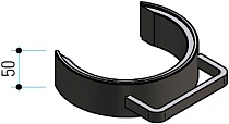 Скоба страховочная, H50, D216, 150 т, M-F, для M100, M150