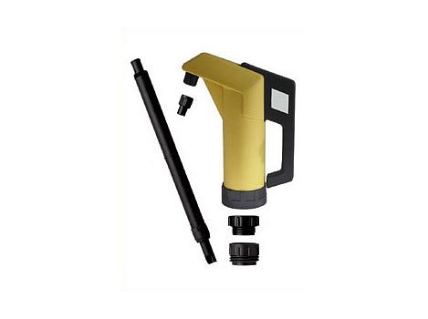 Насос ручной рычажный для бочек 60-205 л., производительность 0,33 л. за ход штока, телескопическая труба L=400-915 мм., цвет: жёлтый