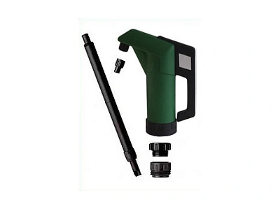 Насос ручной рычажный для масла под бочки60-205 л., производительность 0,33 л. за ход штока, телескопическая труба L=400-915 мм., цвет: зелёный