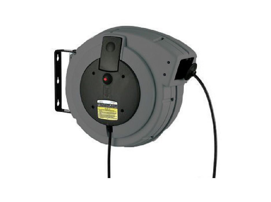 Катушка с электрическим кабелем 20 м., на 220 В., с защитой на 3,5 кВт.