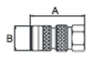 Быстро разъемное соединение гидравлическое, БРС, мама, 300 МПа, защелкивающийся