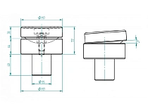 Опора плавающая для M100/72, M150/90