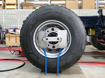 Приспособление для снятия грузовых колёс механическое