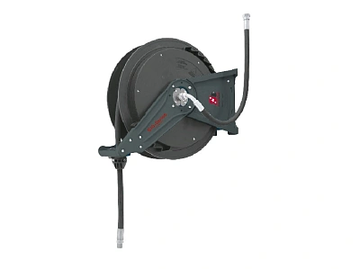 Катушка открытая с шлангом для раздачи смазки; композитный барабан; шланг 10 м. х 3/8"; 35 МПа; вх/вых: 3/8"