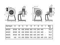 Вентилятор для удаления выхлопных газов, 230/400 В, 1,1 кВт, 3000 м3/ч